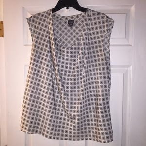 Classy black & white work blouse