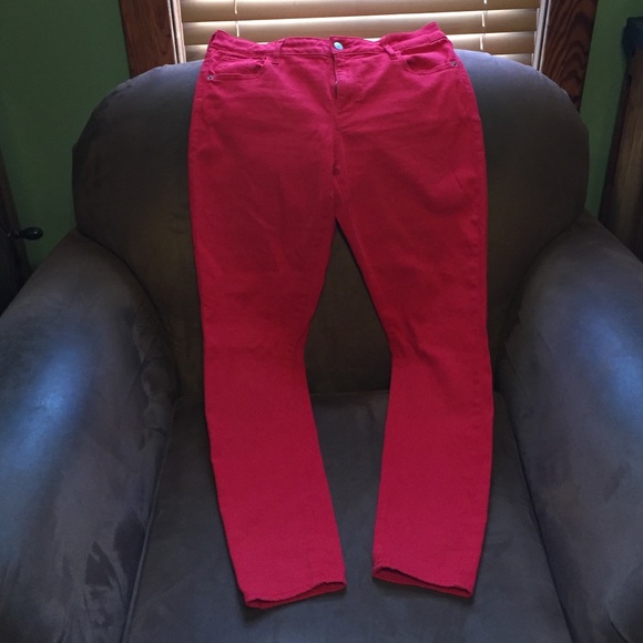 Red Skinny Jeans