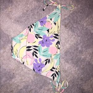 Floral/Palm bikini bottoms