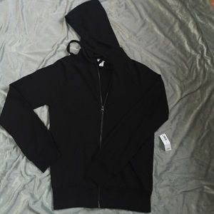 Black Old Navy zip up with tags