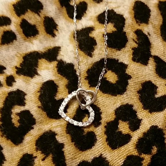 Double heart necklace (chain and charm)