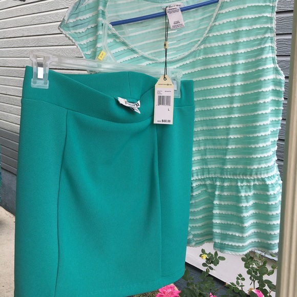 Mini skirt and top