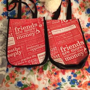 Lululemon shopping totes