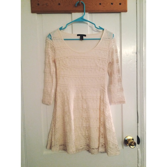 Cream Lace Forever 21 Dress