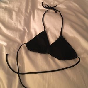 Black triangle bikini top
