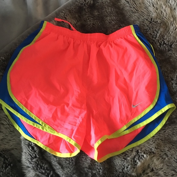 Neon Nike tempo shorts