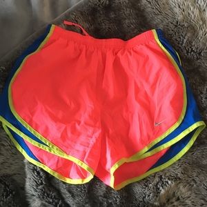 Neon Nike tempo shorts