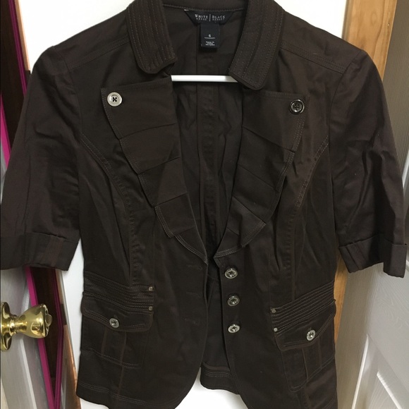 White House Black Market brown blazer