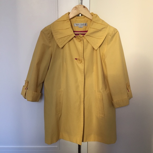 Larry Levine yellow rain coat, XS