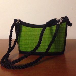 Straw bag with strap