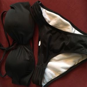 Black Push Up Top Bikini