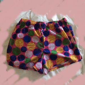 Polka dot pajama shorts