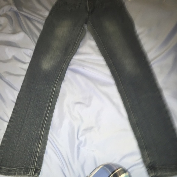 Dark wash skinny jeans