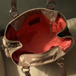 More pics of coach bag with salmon interior