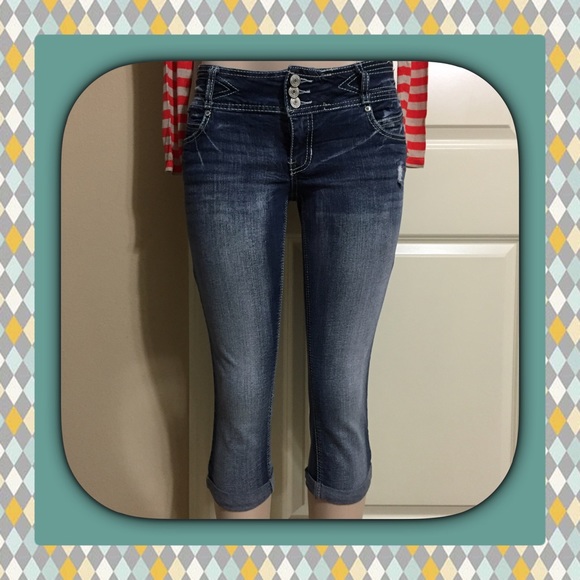 Amethyst Denim Capris