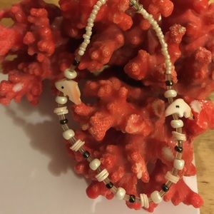Shell mop beads bracelet