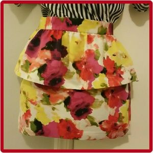 Forever 21 floral print skirt