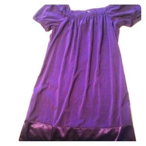 Babydoll dress with satin hem