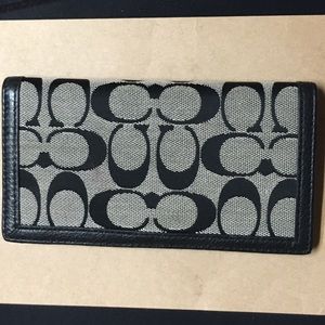 Coach Checkbook Cover