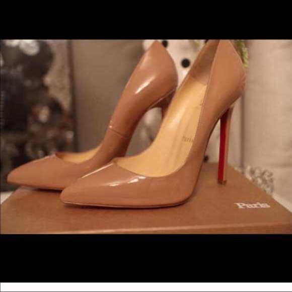 Christian Louboutin So Kate Nude 120mm Heels 38.5