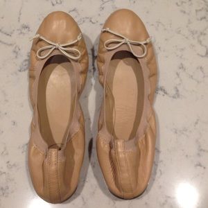 J. Crew nude ballet flat.