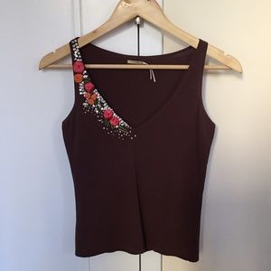 Max Studio beaded top, XS