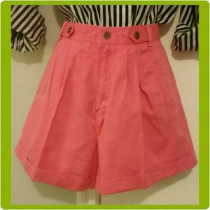 Vintage hot pink high wait shorts
