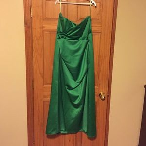 Green bridesmaid dress
