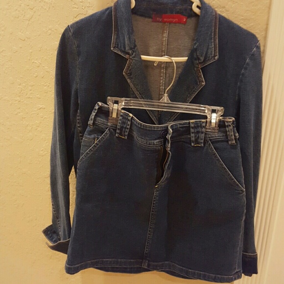 Jacket and skirt  (set) denim