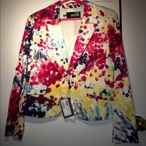 Moschino multi colored spring/summer jacket