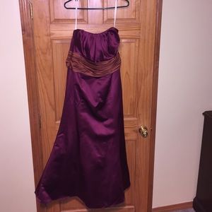 Burgundy dress
