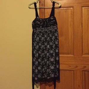 Black lace dress