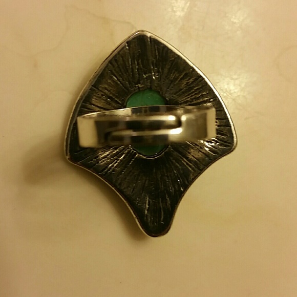 SOLD Turquoise, silver ring - Picture 4 of 4
