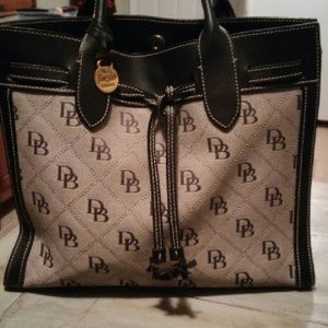 Dooney & Bourke Black and Gray Alto Edition Purse