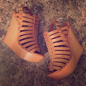 Mossimo Tan Wedges. Size 6.5!