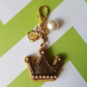 Japan Q-pot chocolate cookie and pearl key chain