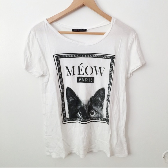 Meow Paris cat tshirt