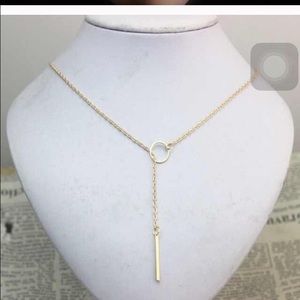Gold bar necklace