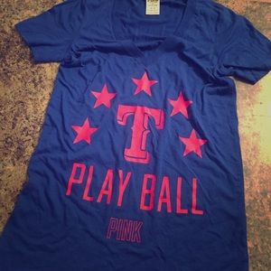 Victoria's Secret Pink Texas Rangers Tee. Size M.