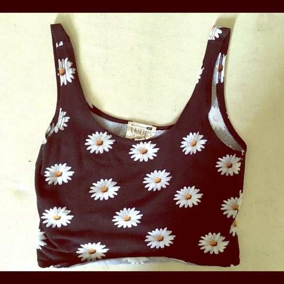 LA Hearts Daisy Crop Top