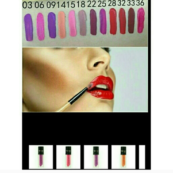 Dark cherry matte liquid lipstick #33 - Picture 2 of 4