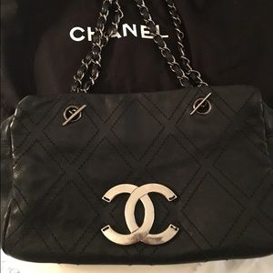 Chanel calf leather Boston bag