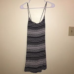 Black and white Aztec print dress