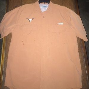 Texas Longhorns fishing shirt men's large UT