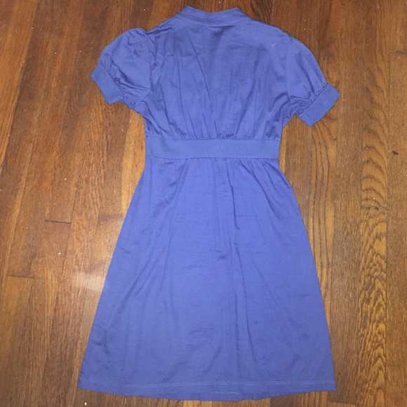 Buttoned Blue Dress - Picture 3 of 3
