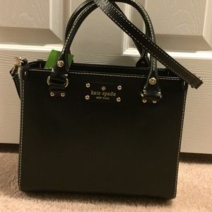 Beautiful black leather Kate spade bag