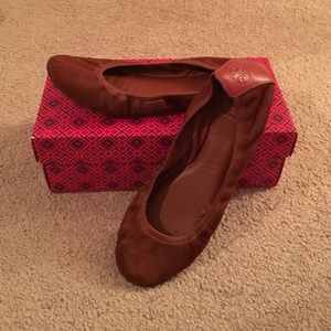 Tory Burch calf hair Chelsea ballet flats