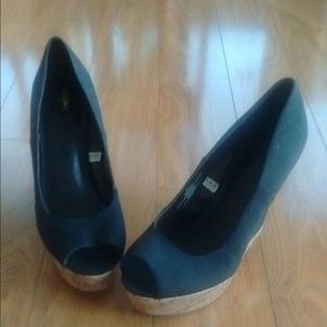 Womens high wedged sandals