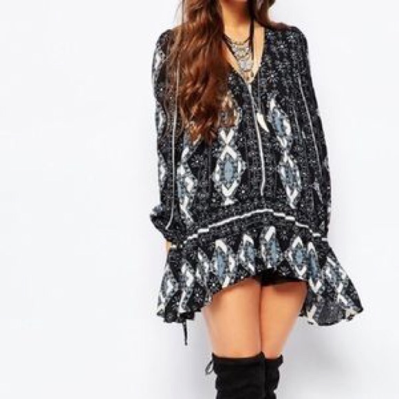 Free people down by the bay tunic