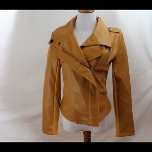 Yellow leather jacket